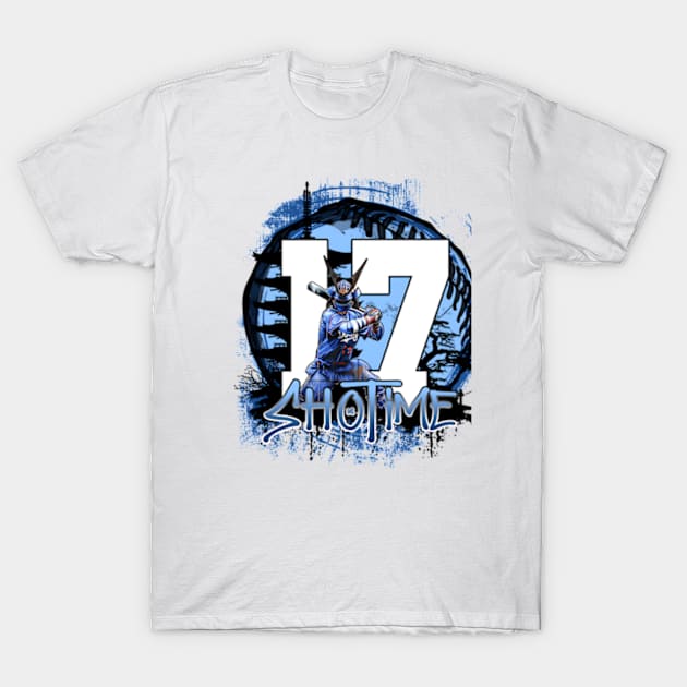 Shohei Ohtani - ShoTime - Los Angeles Dodgers Samurai 02 T-Shirt by hulusinationz